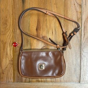 Dooney & Bourke Brown Leather Crossbody Bag
